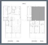 Planos viviendas tipo A promoci&oacute;n inmobiliaria Alfar / Sextante